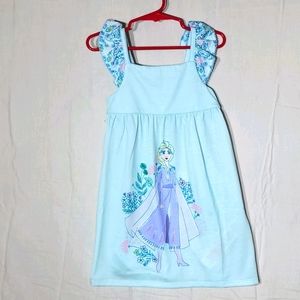 Disney Frozen Elsa size 3 kids blue pj nightgown